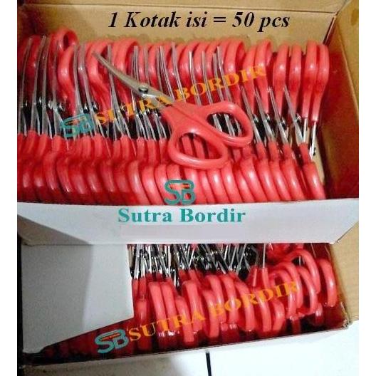 Ready gunting lancip PER BOX isi 50 pcs gunting cmt gunting mesin jahit gunting kain gunting lancip 