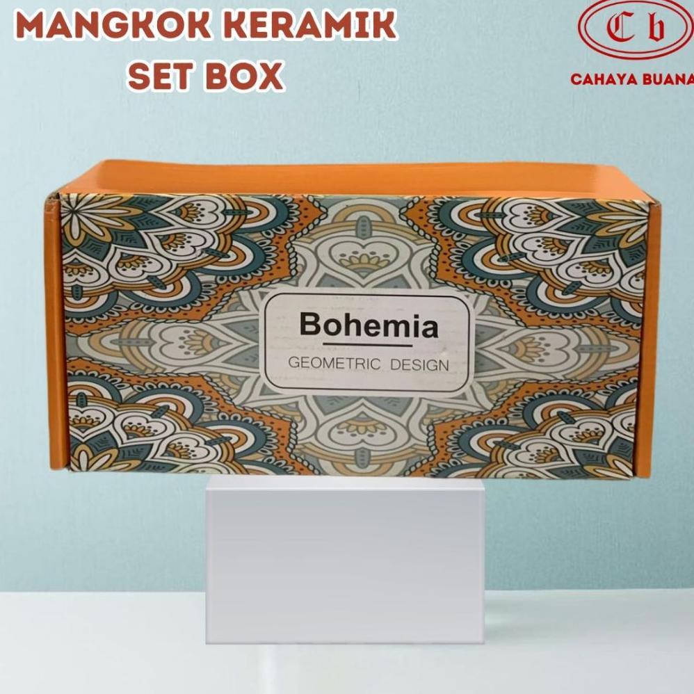 Free Ongkir Hampers Mangkok Keramik Set / 2 Mangkok + 2 Pasang Sumpit