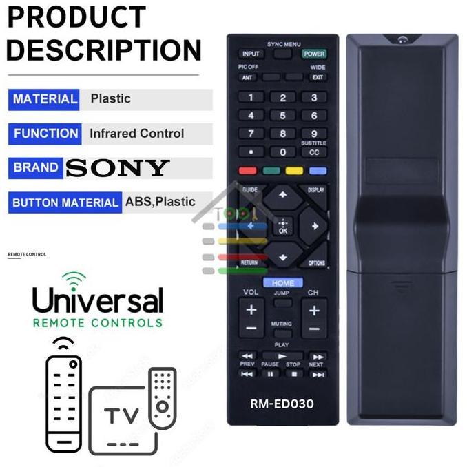 OVMIDEX REMOTE TV SONY BRAVIA DIGITAL MULTIFUNGSI RM-ED030TR