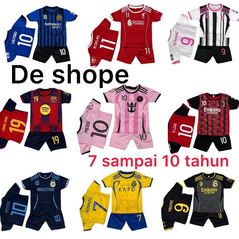 CALISTASPACE SETELAN BAJU BOLA ANAK TERBARU UNTUK UMUR 7-10 TAHUN TERMURAH KAOS OLAHRAGA FUTSAL LAKI