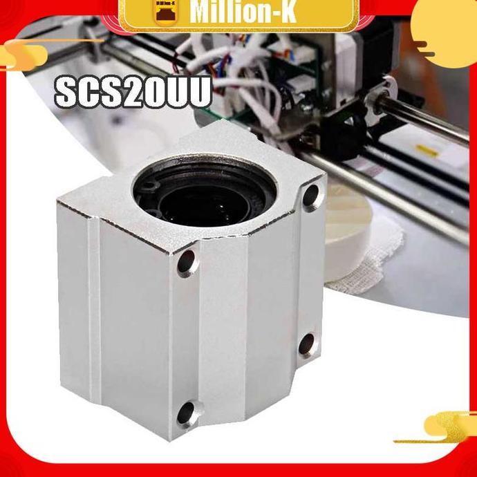 VIRYEOU Linear Slide Block SCS12UU Linear Bearing Block 20 Mm Ukuran Printer PROTOK