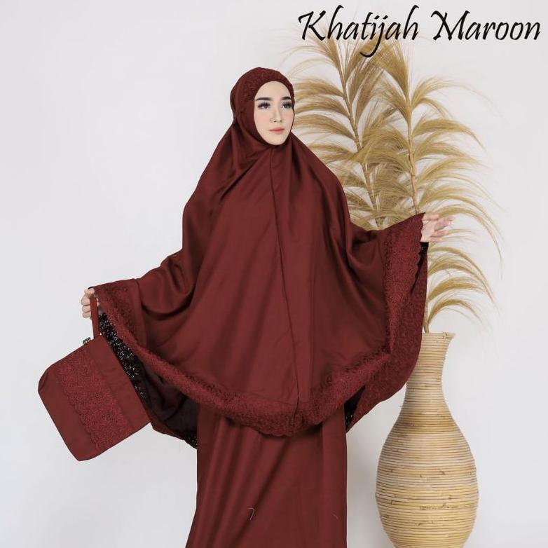 Free Ongkir Mahar Seperangkat Alat Sholat Cewek Mukena Katun Premium Box Besar | Kp