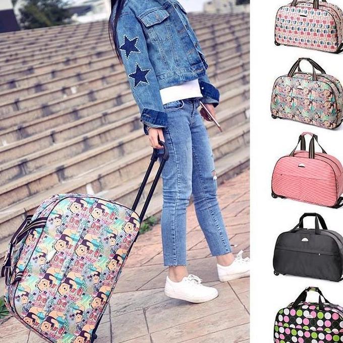 NEW EMILY BAGS TAS BERPERGIAN TROLI IMPOR - EB 507 TAS KABIN PESAWAT - TAS BAGASI PESAWAT ORI