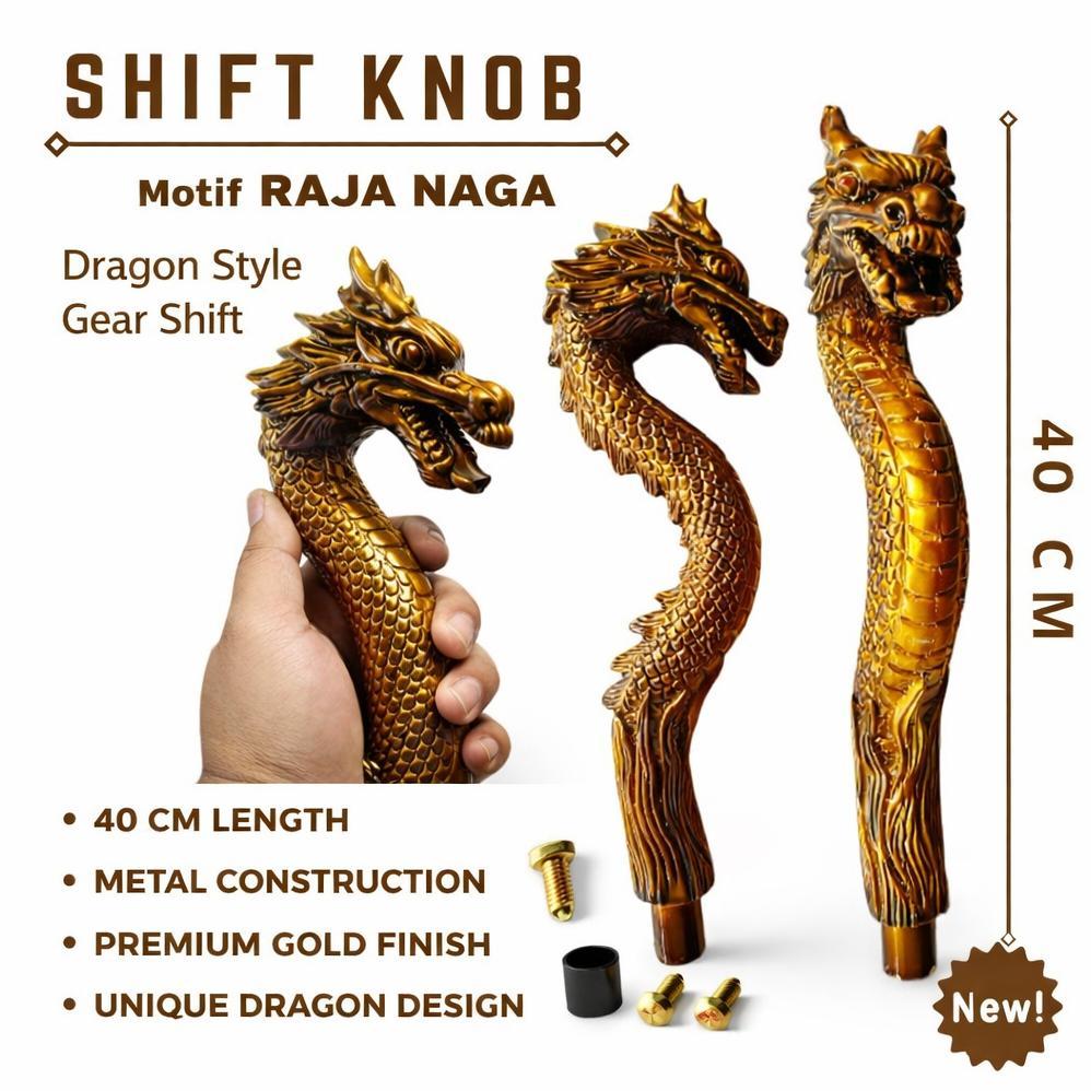 SHIFT KNOB PERSNELING / TUAS GIGI TONGKAT PERSENELING MOBIL MANUAL MOTIF RAJA NAGA