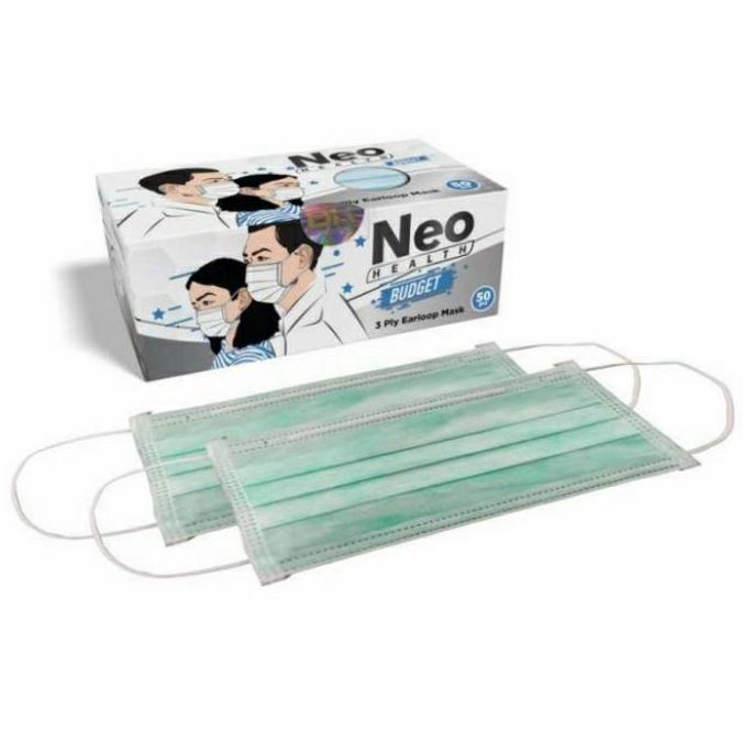Neo Earloop Masker Neo Earloop Budget Kemenkes 3 Ply Isi 50