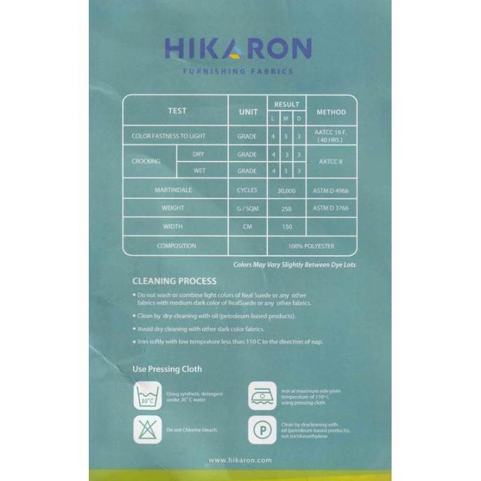 Kain Interior Microfiber Suede Hikaron - Real Suede (Furniture, Sofa, Kursi, Tas, Sepatu, Jaket, Dom