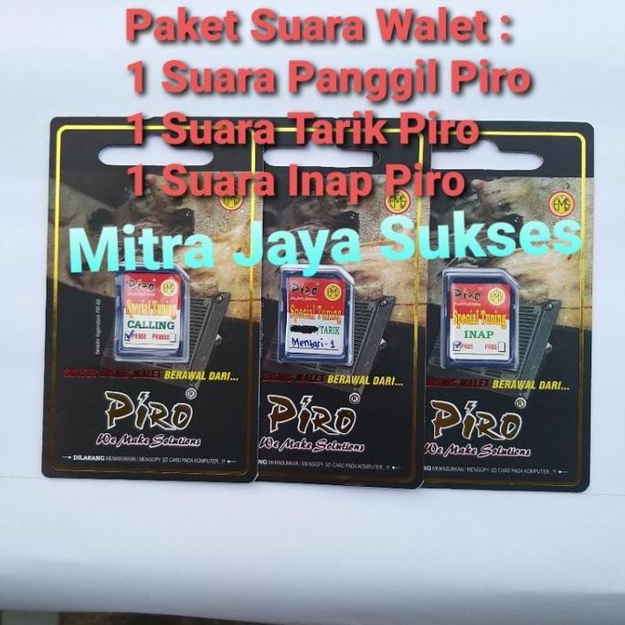 Paket Suara Walet Piro Suara Panggil Suara Tarik Dan Suara Inap Walet