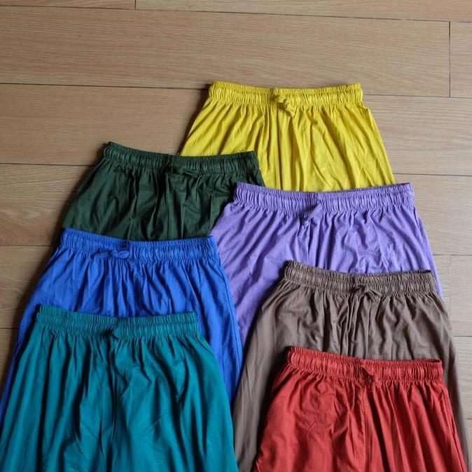 Kulot Panjang Hw Celana Kulot Kaos Spandek Rayon Premium Karet Lembut Melar Nyaman Tali Serut