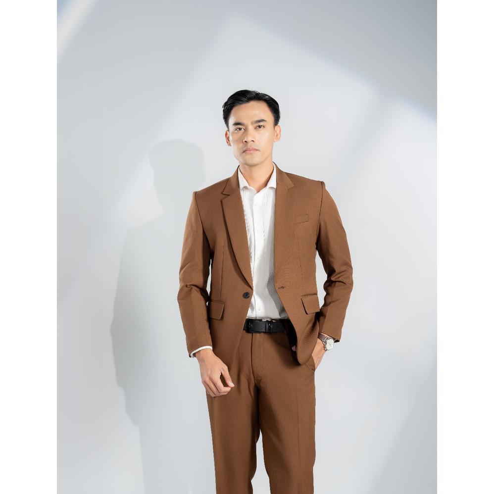 Diskon Goldy Outfit Setelan Jas Celana & Rompi Coklat - Vente Series