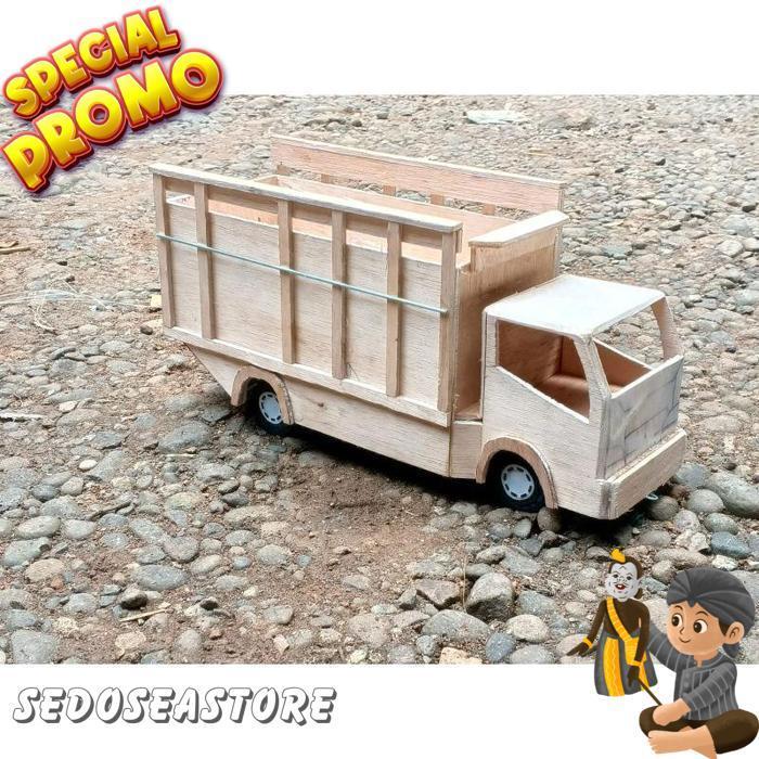Miniatur Truk Oleng,Pintu Belakang Bisa Terbuka, Free Lampu Led