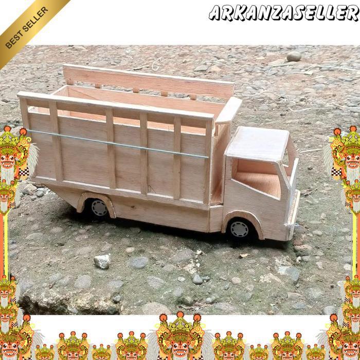 Miniatur Truk Oleng,Pintu Belakang Bisa Terbuka, Free Lampu Led
