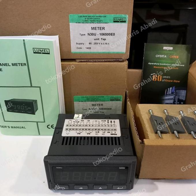 HARGA DISC - panel meter digital N30U-106500E0 programmable,85-253VAC/DC .Lumel