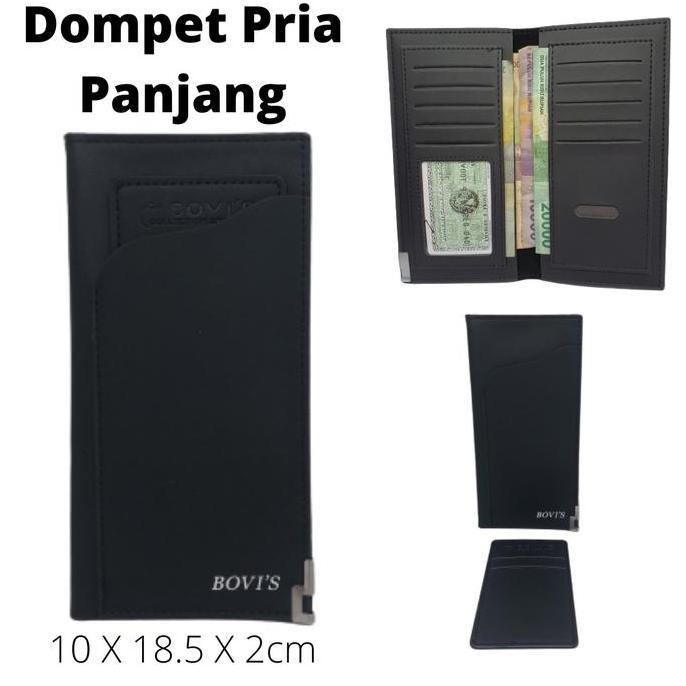 Dompet Pria Dewasa Panjang Original Bovis Kulit PU Sintetis Model Keren Terbaru Kualitas Distro Hita