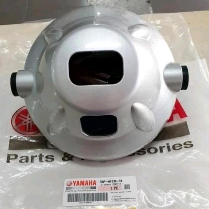 TERBARU - BATOK LAMPU DEPAN OR BELAKANG SCORPIO Z BULAT SILVER ORI YAMAHA YGP