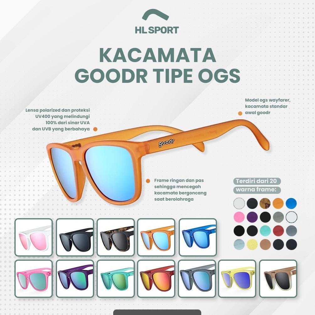 NEW Kacamata Goodr OG Polarized Mirror Sunglasses Lari Sepeda Gym Murah Asli Original [terbaik][terl