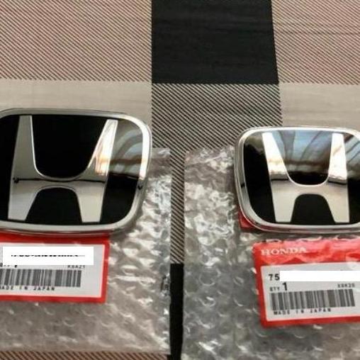 Black Emblem logo hitam Honda Civic ES 01-05 JDM TypeR style glass look murah