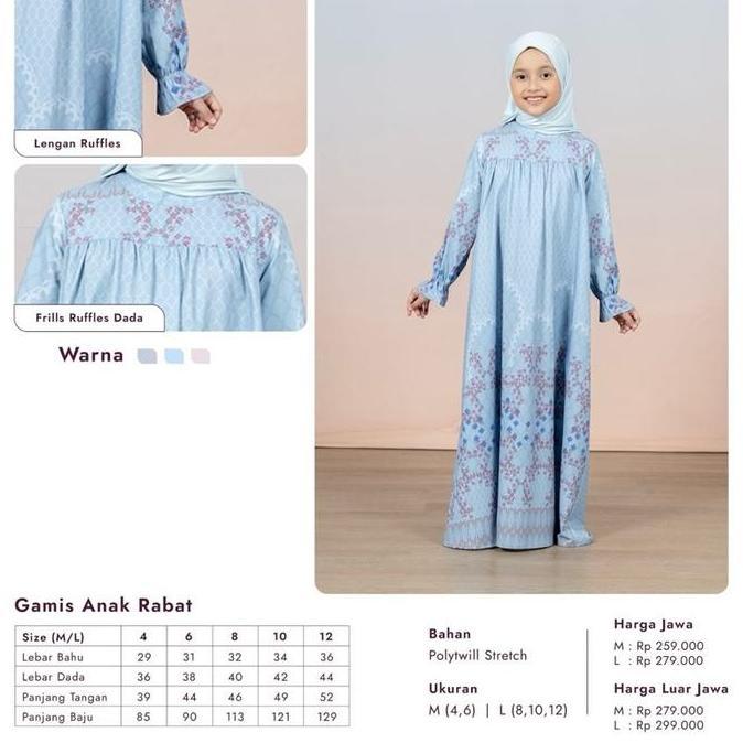 Gamis Anak Rabat Sarimbit Elzatta Couple Family