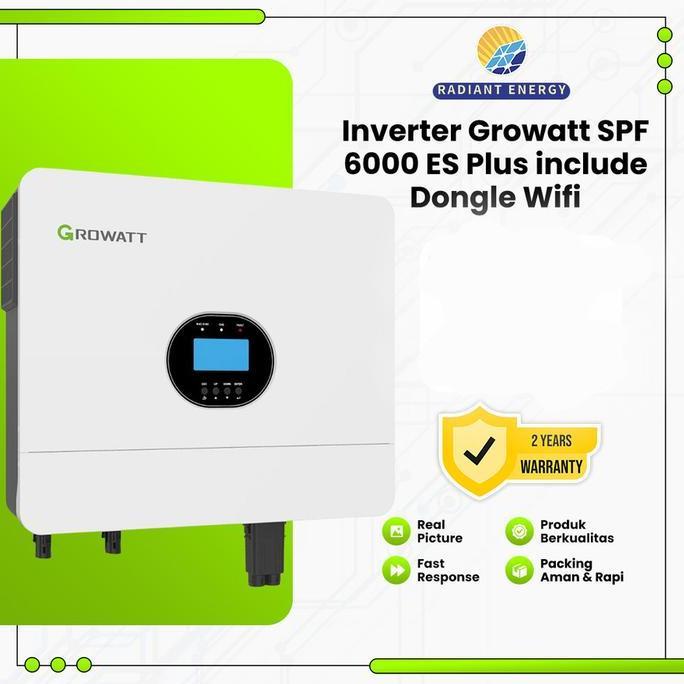 Hybrid Inverter Growatt SPF 48V 6000ES 6000W PLUS With Shine Wifi