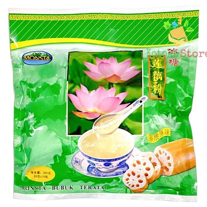 Monsta Bubuk Akar Teratai / Monsta Minuman Bubuk Teratai 300gr