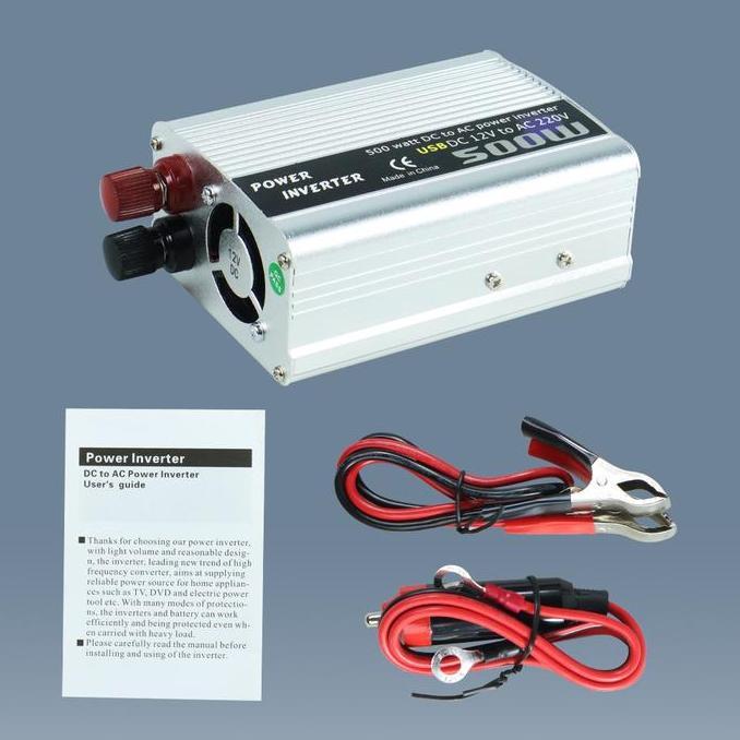 Inverter Mobil DC ke AC - Car Power Inverter DC 12V ke AC 220V 500W - DOXIN