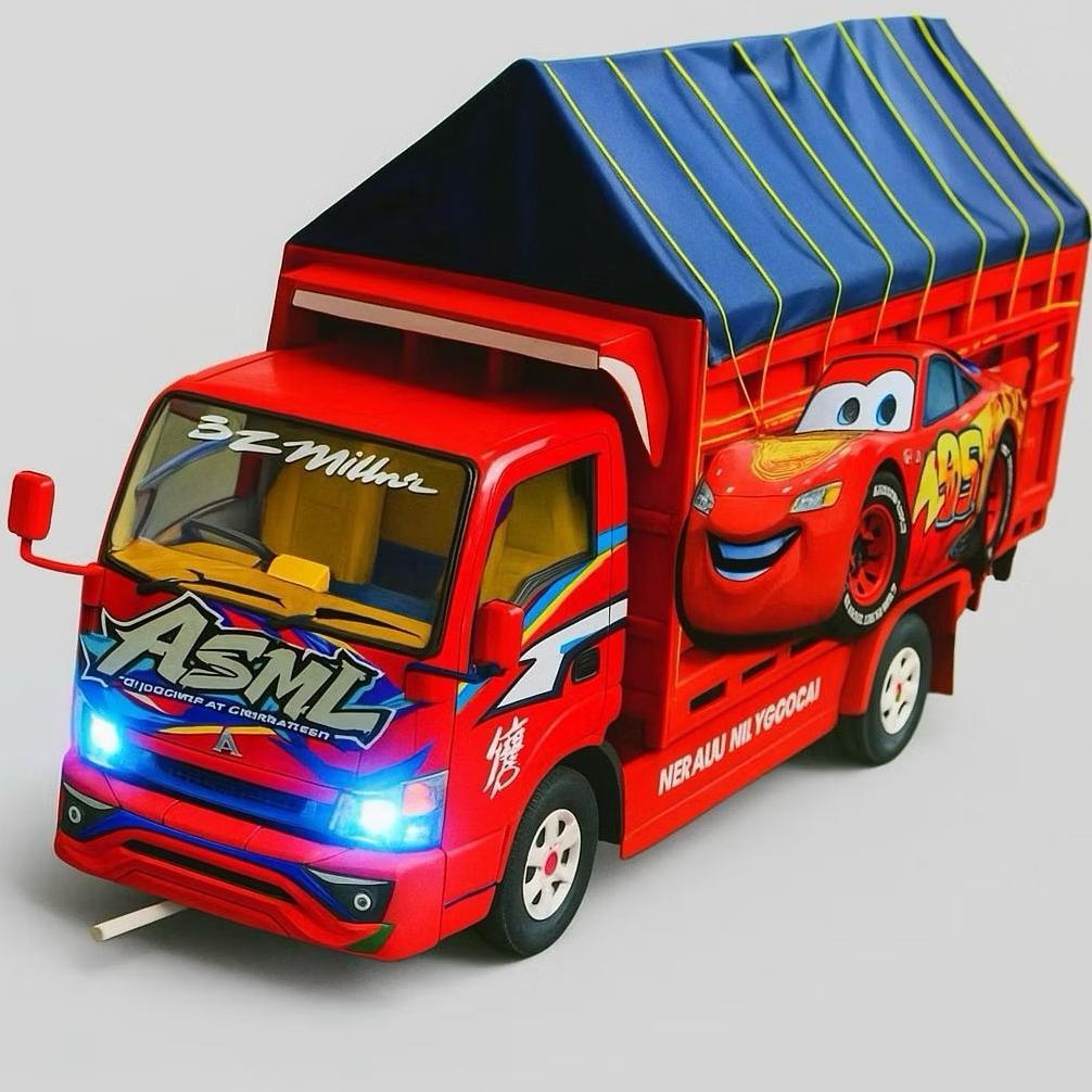 Promo Miniatur Truk Oleng Wahyu Abadi / Miniatur Truk Oleng Kayu / Miniatur Truk Oleng Teratas