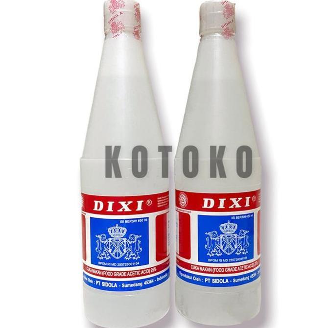 Cuka Dixi Botol / Dixi Cuka Putih Botol / Dixi Cuka 650ml