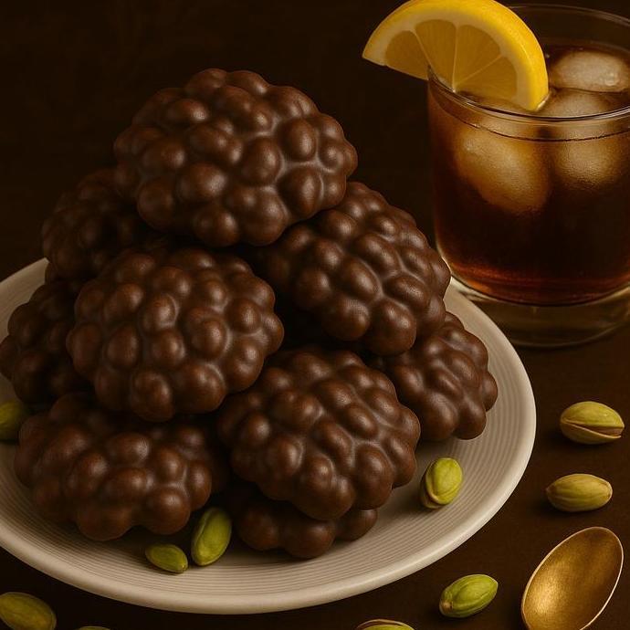 Zelco - Dark Chocolate Cracks Coklat Patah Almond Pistachio Corn choc Flakes Mede Peanut