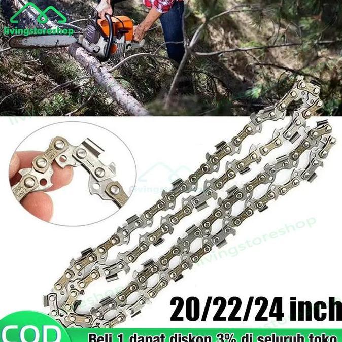 BAYASON Chainsaw blade Rantai chainsaw 20Inch/22Inch/24 Inch Chainsaw Chain Aksesori rantai gergaji 