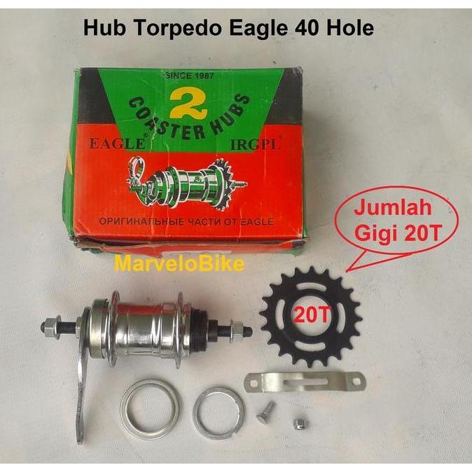 Hub Torpedo Sepeda Onthel Becak Eagle 40 Hole