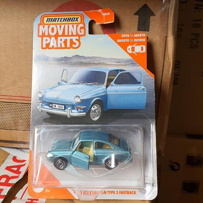 Original Matchbox Moving Parts Volkswagen TYPE 3 fastback