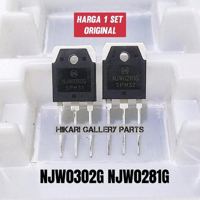 [1 SET] TRANSISTOR NJW0302G NJW0281G  / NJW0302 NJW0281 ORI 1 SET / TR NJW 0302 NJW 0281 SEPASANG RE