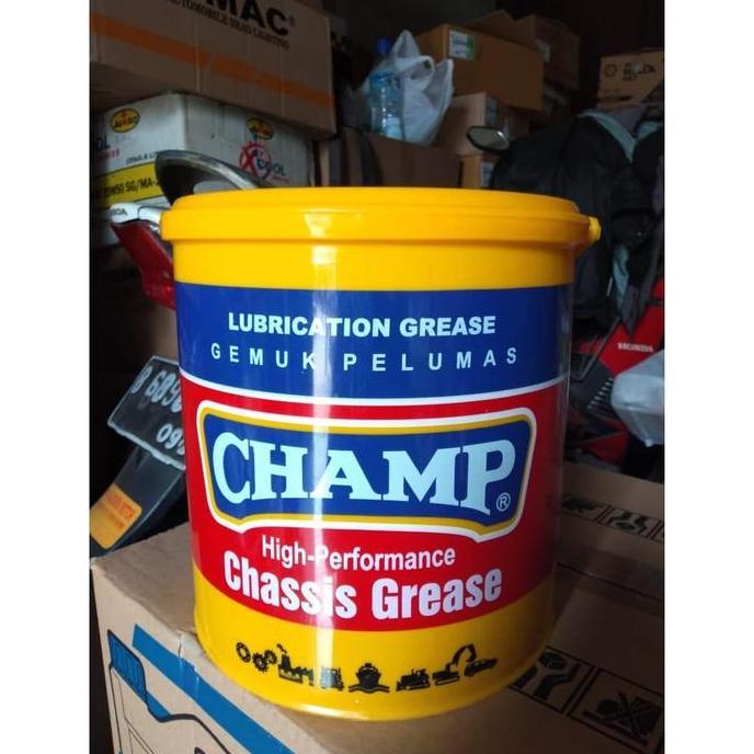 Sidiqstay - Gemuk Pelumas Stempet Alat Berat - CHAMP GREASE NLGI 3 Ember 3 KG