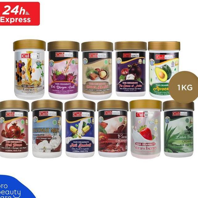 Cultusia Creambath 1Kg 1G Krim Masker Rambut