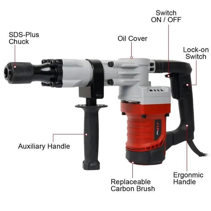 Sale Reaim Hammer Drill Bor Bobok Beton Listrik Impact Demolition, Mesin Bobok Tembok Kuat, Alat Pah