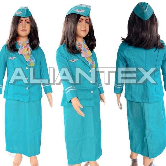 BAJU PRAMUGARI HIJAB ROK(TOSCA)/BAJU KARNAVAL/BAJU PROFESI ANAK/BAJU TK/KOSTUM/SERAGAM TK/BAJU AGUST