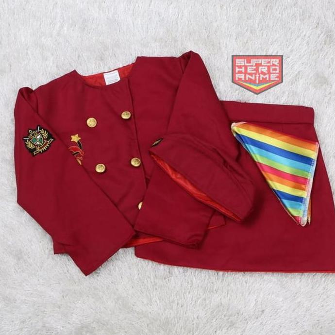 Baju Profesi Pramugari Anak Seragam Kostum Profesi Perempuan Cewek CS