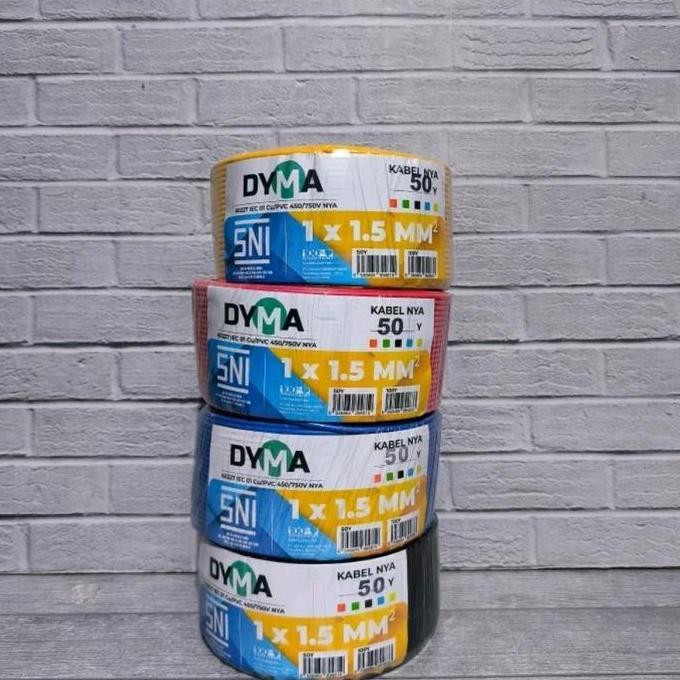 Grosir Dyma Kabel Nya 1X1.5Mm 50Yard Full Tembaga Asli