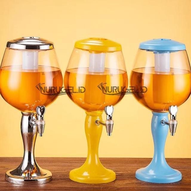 3L Beer Tower Dispenser Tower Botol Beer Lucu Tabung Kaca