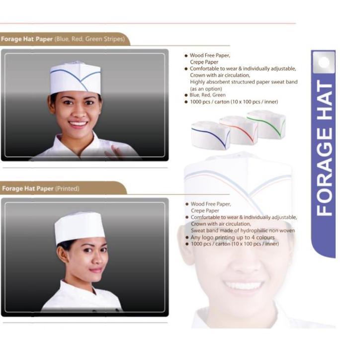 Topi Koki Peci Kertas CS