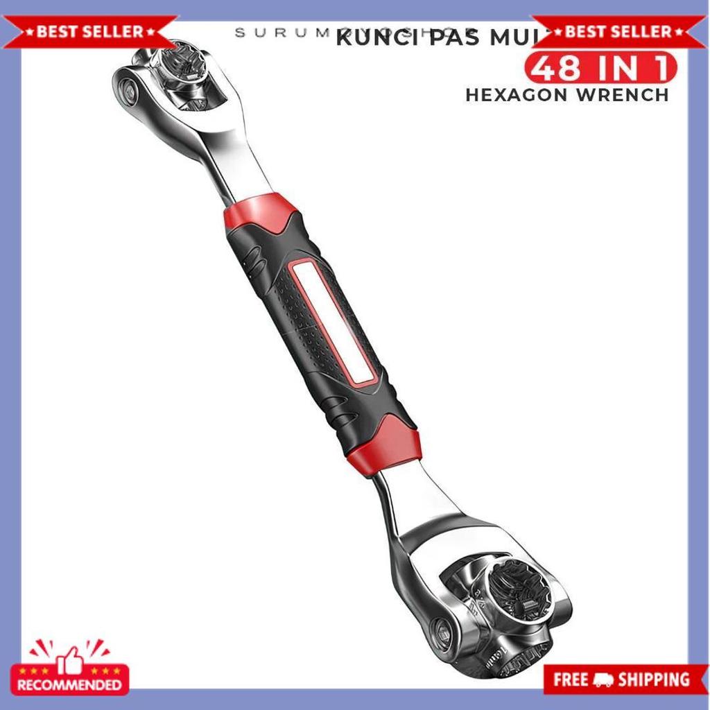 Terlaris Dolphin Tool Kunci Pas Tiger Wrench 48In1 Socket Multifungsi Kunci Pas Universal 48 In 1