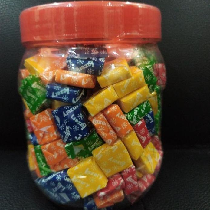 Lazery/permen lunak toples isi 175pcs/525gr