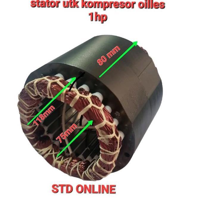 ivacoss99 - stator kompresor oilless 1hp gulungan dinamo kompresor oilles 1hp
