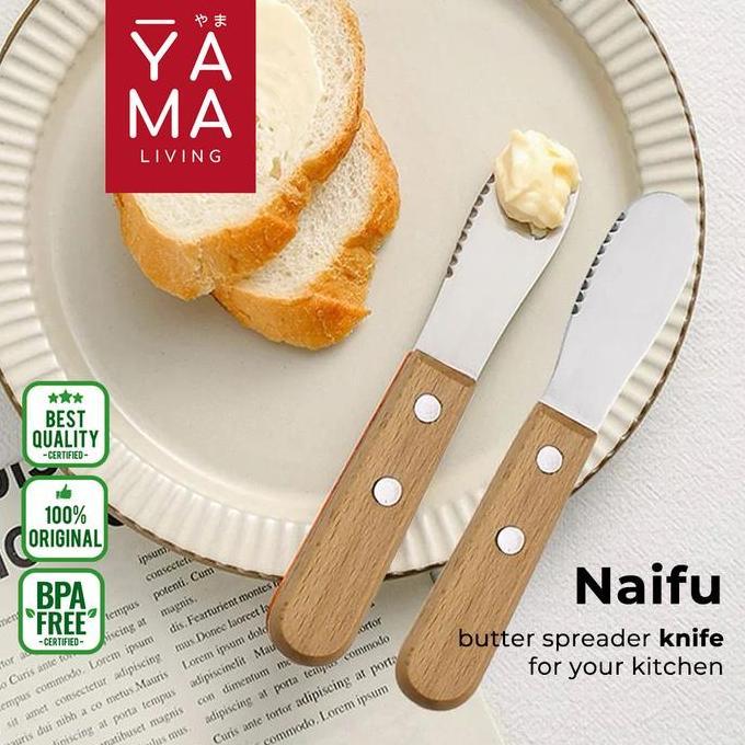 YAMA NAIFU Butter Spreader Garpu Oles Mentega Margarin Selai Kue
