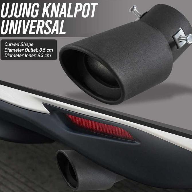 Dwcx Ujung Knalpot Muffler Exhaust Tip Tailpipe Universal Car 15Cm