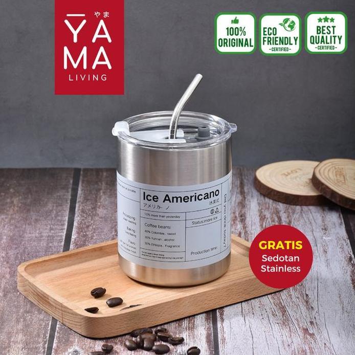 YAMA DENJI Stainless Tumblr Cofee Tea 360ml 600ml Botol Minum Teh Kopi