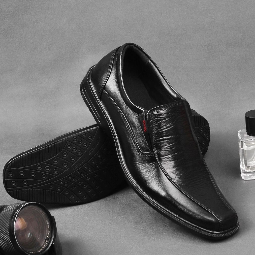 TERBARU davalo Sepatu Pantofel Pria Formal Kerja Kantor Kulit Sapi Asli Cibaduyut Bandung