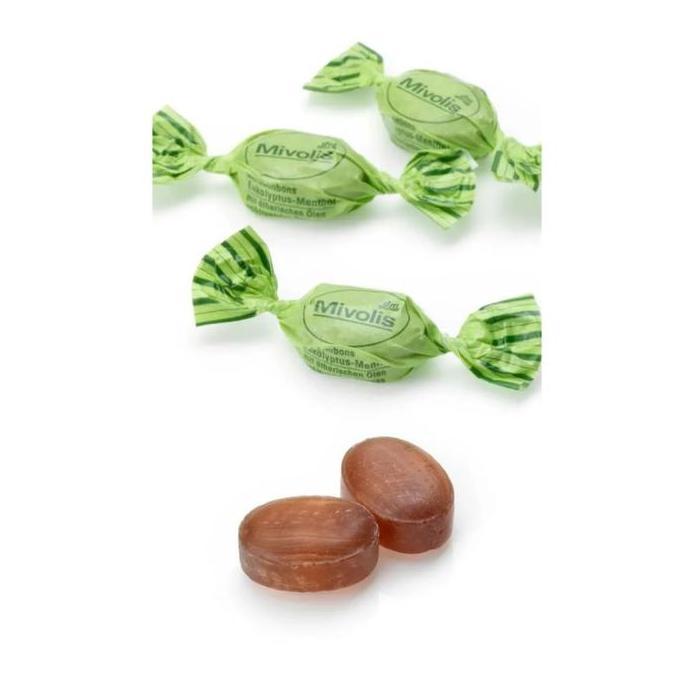 Mivolis Candy Eucalyptus - Kids - Herbal Menthol, Permen Mint 75gr