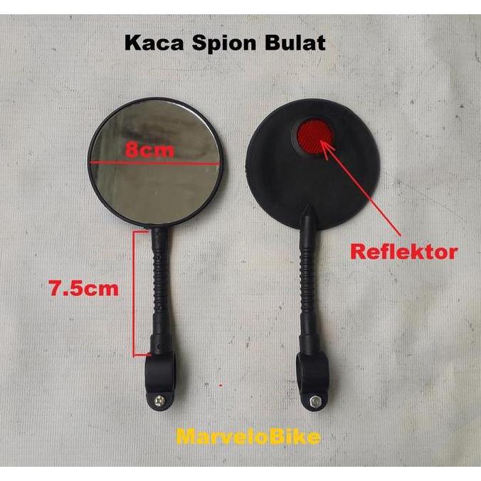 Spion Sepeda Kaca Spion Sepeda Model Bulat