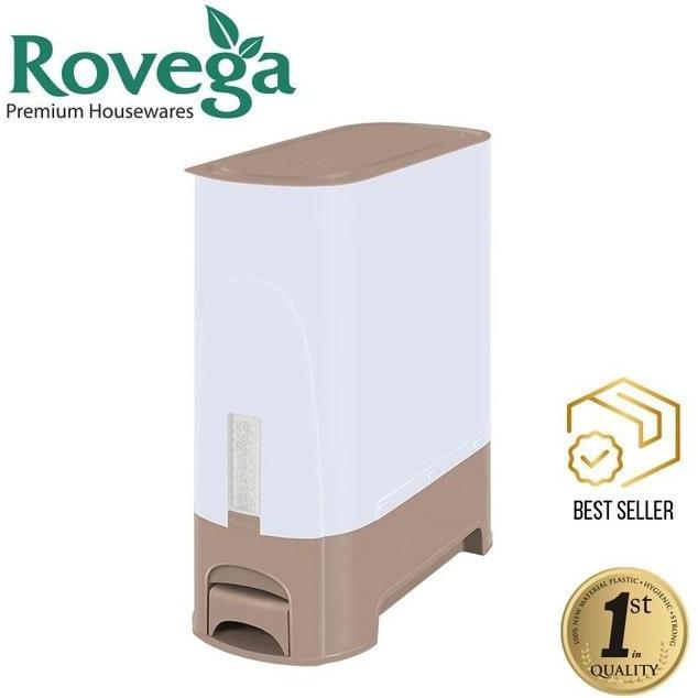NEW ROVEGA RICE WISE DISPENSER CONTAINER KOTAK BOX TEMPAT BERAS 10 KG ORI