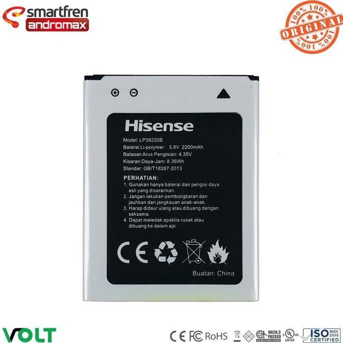 NEW LP38220B BATERAI HISENSE PURESHOT HS L671 ANDROMAX R BATTERY ORIGINAL ORI